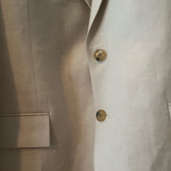 BRAND NEW Cream Mens Linen Jacket - Picture 3 of 5